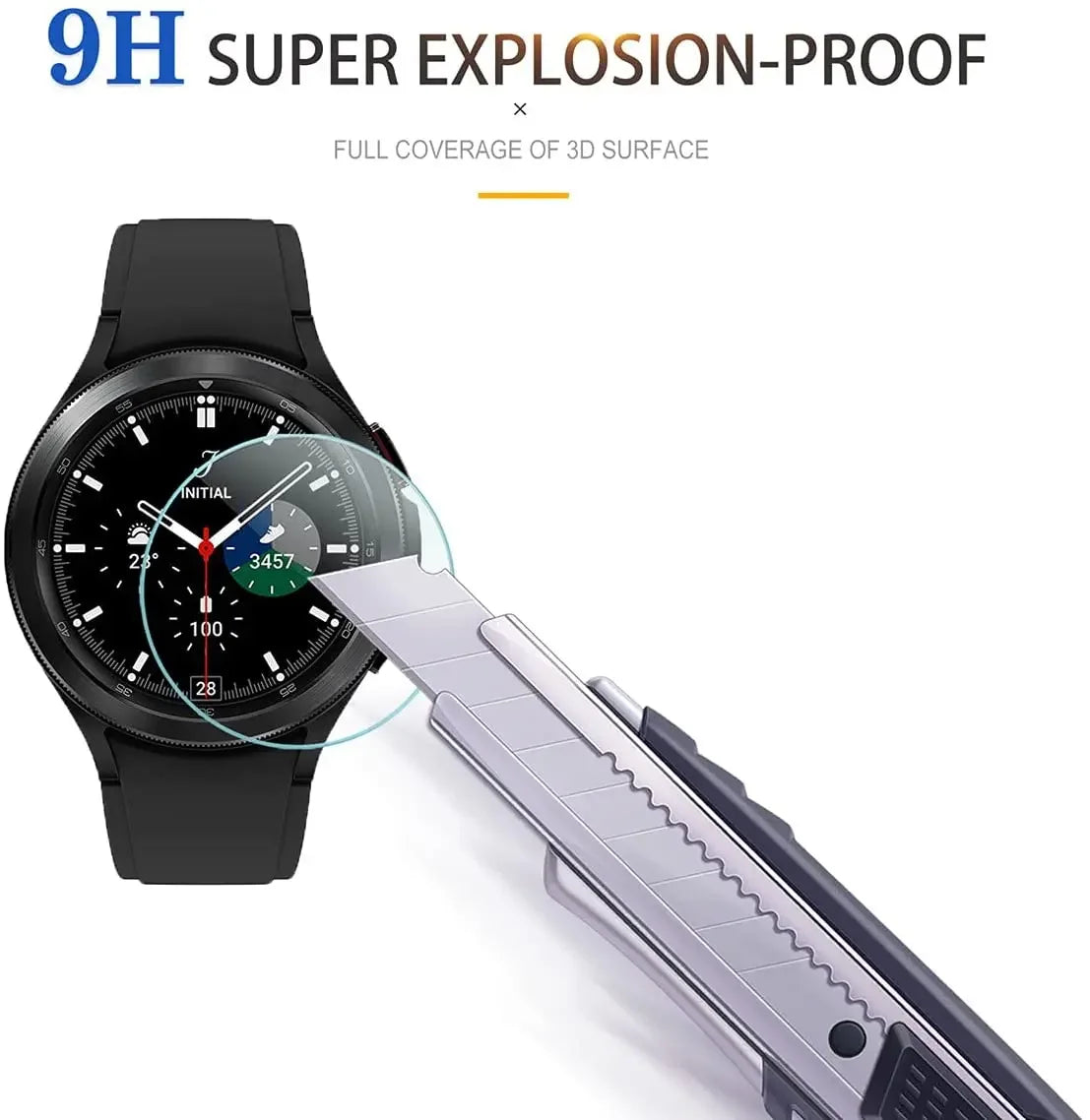 9H Tempered Glass for Samsung Galaxy Watch 4 5 6 40/44mm Classic 42/46mm Watch 3 41/45mm  Anti Scrach Film HD Screen Protectors