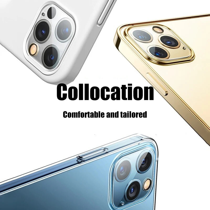 4Pcs Full Cover Protective Glass for Iphone 11 12 13 Pro XS Max Camera Protector for Iphone X 11pro Max 12 13 Mini 14 Pro Max 15